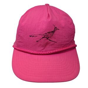 Mohr's Strapback 5 Panel Cap Pink One Size Adjustable Embroidered Rope